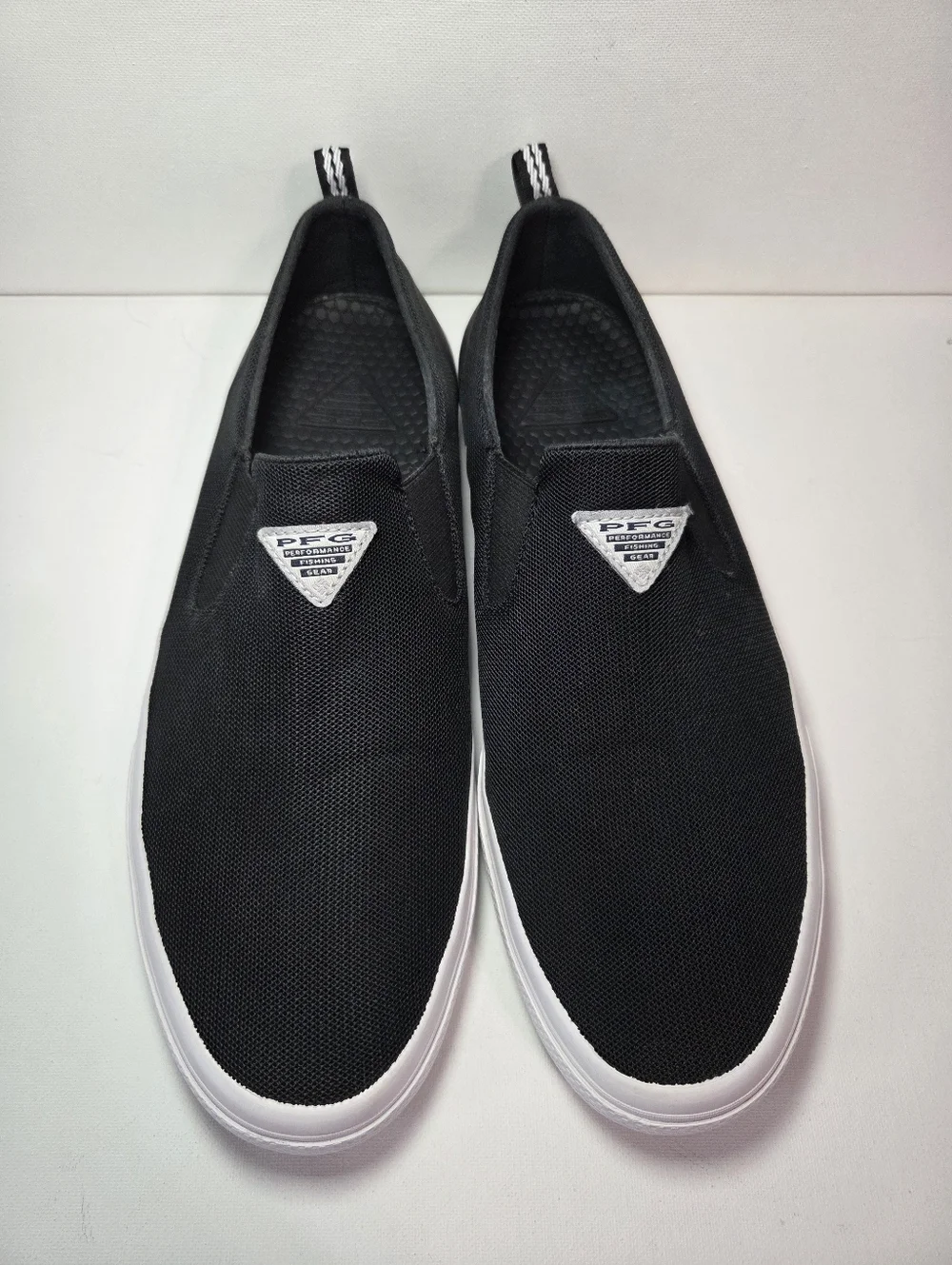 Columbia Distant Water PFG Men's Black Slip On Water Fishing Shoes Size 9.5